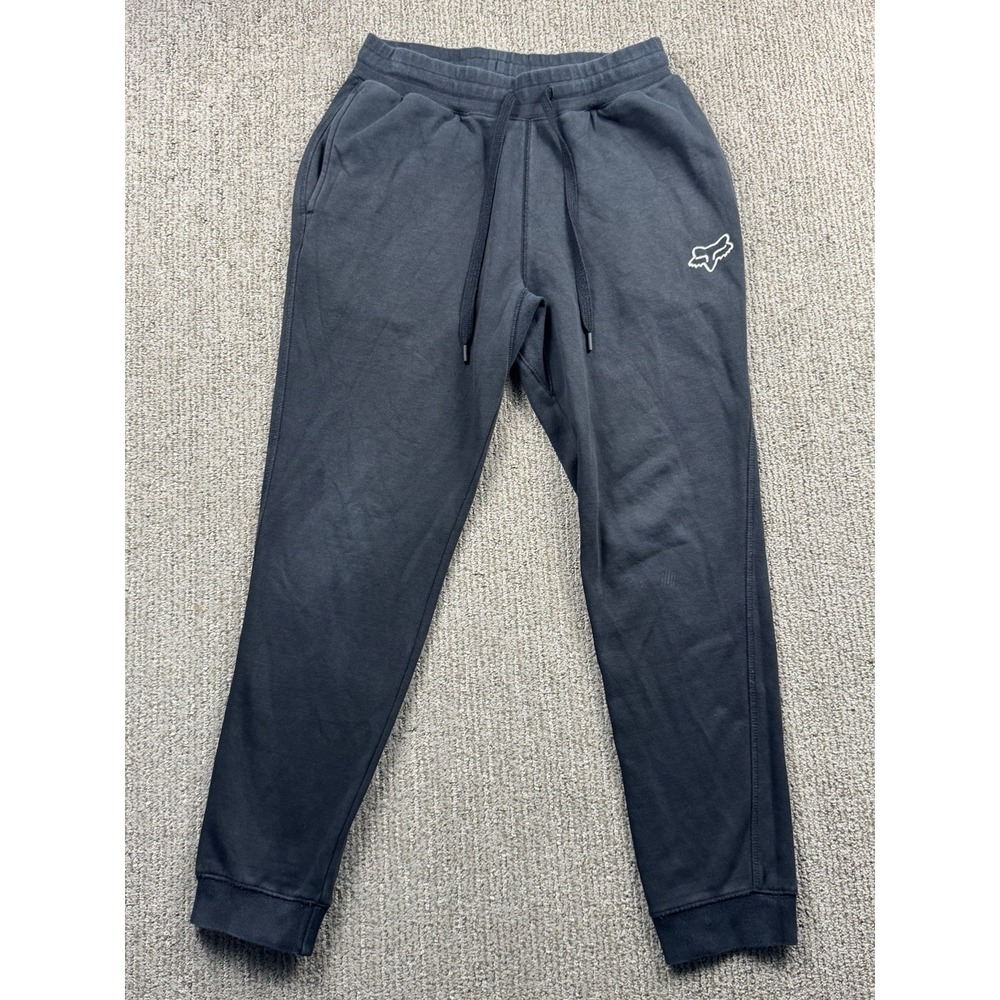 Fox Racing Mens S Lolo Fleece Pants Jogger Sweatpants Drawstring Black